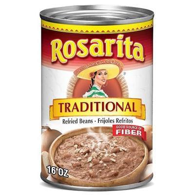Rosarita Traditional Refried Beans, 16 oz
