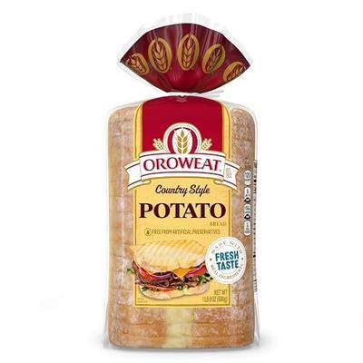Oroweat Country Style Potato Bread, Potato Bread, 24 oz Bag