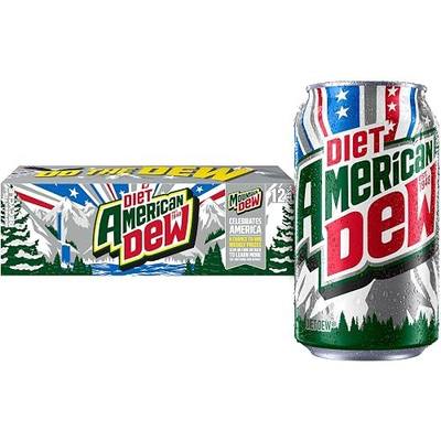 Diet Mountain Dew Soda, 12 Fl Oz Cans (Pack of 12)