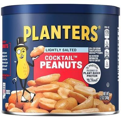 PLANTERS Lightly Salted Peanuts 12 oz Jars (Pack of 1)