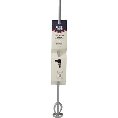 Warner 1-3/4" 1 & 5-Gallon Paint Mixer, Spiral Blade, 18-3/4" Shaft, Fits 3/8" Drill, 10011