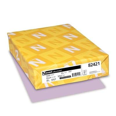 Exact Vellum Bristol, 8.5" x 11", 67 lb/147 gsm, Orchid, 250 Sheets (82421)