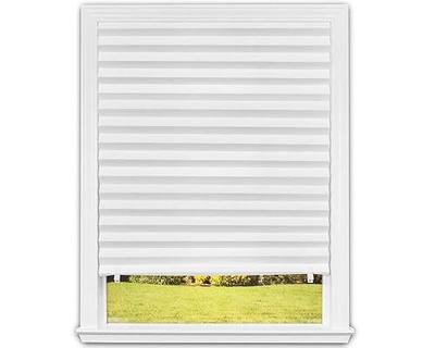 Redi Shade No Tools Original Light Filtering Pleated Paper Shade White, 36" W x 72" L, 6 Pack