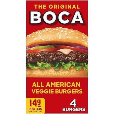 BOCA Veggie Burgers, 4 ct Box, All American