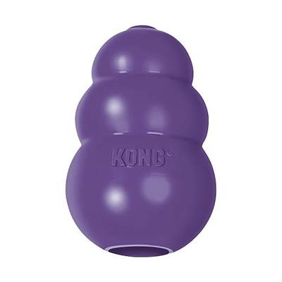 KONG Senior - Dog Toy with Gentle, Natural Rubber - Durable Dog Toy for Older Dogs - Use Treats with Stuffable Chew Toy - Treat Toy for Chewing & Fetching - for Large Dogs