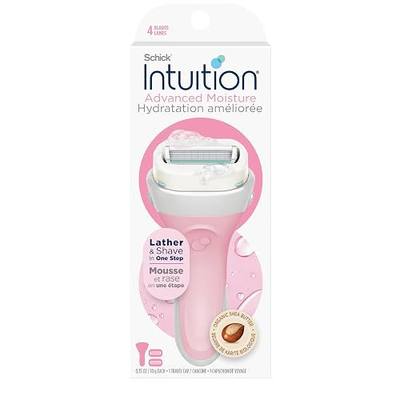 Schick Intuition Advanced Moisturizing Womens Razor with Shea Butter, 1 Handle with 2 Refills