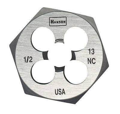 IRWIN Hanson 6544 1/2"-13Nc 1" Hex Die for Tap Die Extraction