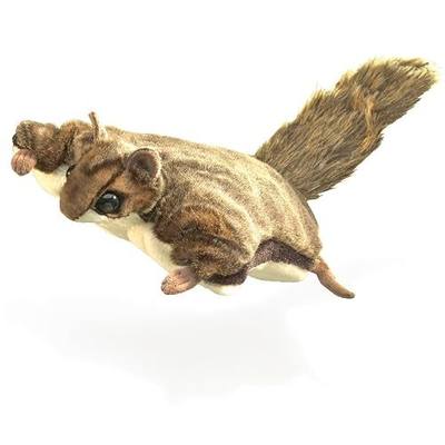 Folkmanis Flying Squirrel Hand Puppet, Brown, 1 EA