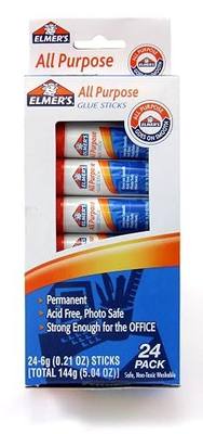 Elmer's All-Purpose Glue Sticks, 0.21 oz Each, 24 Sticks per Pack (E553) , White