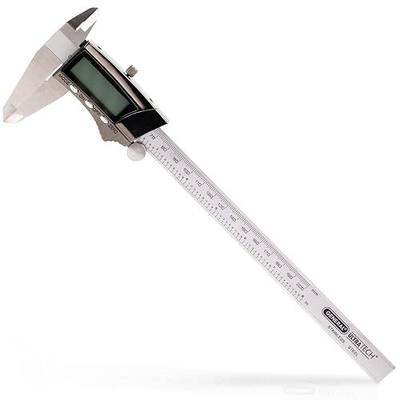 General Tools Digital Caliper #147 - 6" Precision Measuring Tool - Stainless Steel Ruler