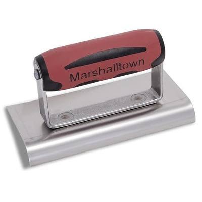 MARSHALLTOWN Curved Concrete Edger, 6 x 3 Stainless Steel Blade, 1/2 Lip x 3/8 Radius, Assembled in USA, 136SSD