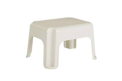 Rubbermaid Roughneck Step-Stool Bisque Lightweight Holds up to 300 pounds Ideal for Kitchen-Bath Skid-Resistant