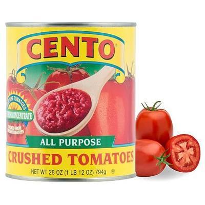 Cento All Purpose Crushed Tomatoes, 28 Oz, Canned Crushed Red, Ripe Tomatoes, Not from Concentrate, Grown and Processed in Italy - BPA Free, Non-GMO, Gluten-Free | Gluten-Free & BPA-Free; Chunky Consistency; Grown and Processed in Italy; Everyday Base for Marinara, Chili and Soups