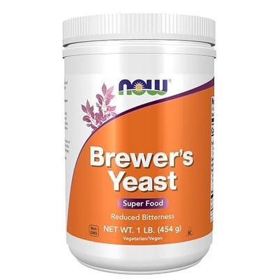 NOW Foods Supplements, Brewer's Yeast Powder with naturally occurring Protein and B-Vitamins, 1-Pound