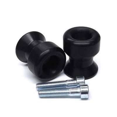 Shogun USA Made Hon Swing Arm Swingarm Spools Black CBR600RR 03-06 CBR954 RC51 CBR1000RR Suz GSXR600 GSXR750 GSXR1000 GSX1300R SV650/S SV1000/S TL1000 GSX-S1000/F KATANA - 701-0309