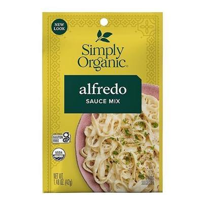 Simply Organic Alfredo Sauce Mix, Certified Organic, Kosher, Mixes Italian | 1.48 Ounce (Pack of 1)