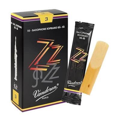 Vandoren SR403 Soprano Sax ZZ Reeds Strength 3; Box of 10