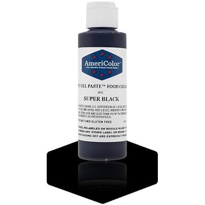 Food Coloring AmeriColor - Super Black Soft Gel Paste, 4.5 Ounce