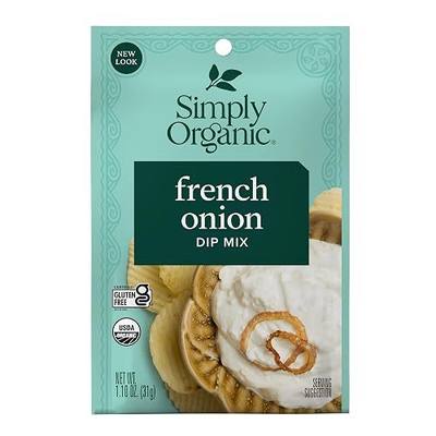 Simply Organic French Onion Dip, Certified Organic, Kosher, Mixes | 1.1 Ounce (Pack of 1)