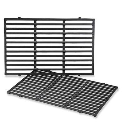 Weber Porcelain‑Enameled Cast‑Iron Cooking Grates 19.5" x 12.9" – Superior Heat Retention, Heavy‑Duty, Long‑Lasting Replacement Grates, Genuine Weber Grill Replacement