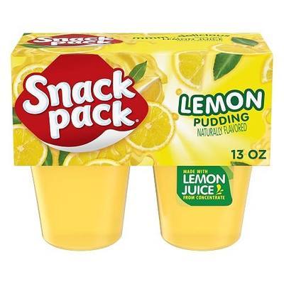 Snack Pack Lemon Pudding, 3.25 Oz, 4 Ct