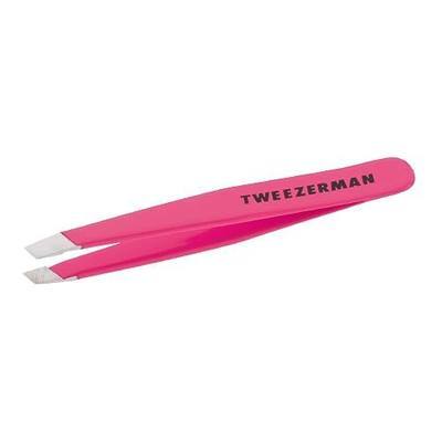 Tweezerman Mini Slant Tweezer – Tweezerman Tweezers for Eyebrows Neon Pink