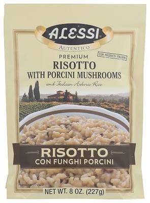 Alessi Autentico, Premium Seasoned Risotto, Italian Arborio Rice, Easy to Prepare, 8oz (Porcini Mushroom, Pack of 1)