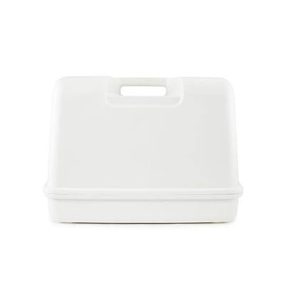 SINGER® Universal Hard Carrying Case for Sewing Machine, White | Fits most free-arm portable models, non-slip inner tray convenient easy storage, hard shell protection, comfortable carrying