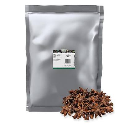 Frontier Co-op Organic Whole Star Anise 1lb - Dried Whole Star Anise Pods