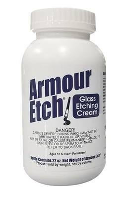 Armour Etch Glass Etching Cream, Create Stunning Designs on Glass Surfaces, 22 oz