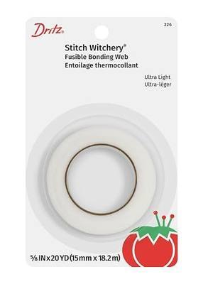 Dritz 226 Stitch Witchery, Ultra Light Weight, 5/8-Inch X 20-Yards, White