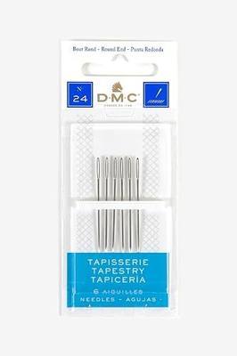 DMC 1767-24 Tapestry Hand Needles, 6-Pack, Size 24