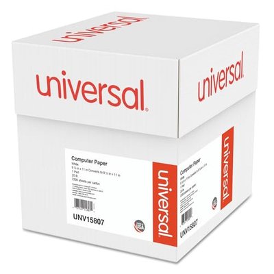 Universal Printout Paper, 1-Part, 20 lb Bond Weight, 9.5 x 11, White, 2,300/Carton