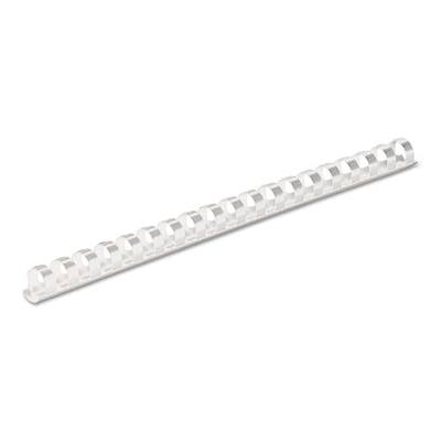 Fellowes Plastic Binding Combs, 90 Sheet Capacity, 1/2 Inch, White, 100 per Pack