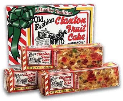 Claxton Fruit Cake – 3-1 Lb. Regular Recipe | Old Fashioned Holiday Fruitcake Packed in our Traditional Claxton Carton | Famous For Quality And Value For Over 115 Years | 3-Pack