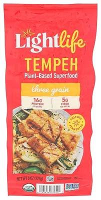 Lightlife, Tempeh, Three Grain, Usda Organic, 8 Oz