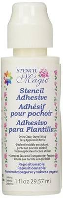 Delta Creative Stencil Magic Adhesive Liquid (1-Ounce),