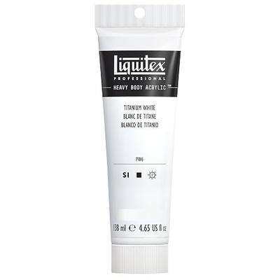 Liquitex Professional Heavy Body Acrylic Paint, 4.65-oz (138ml) Tube, Titanium White