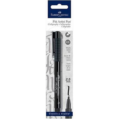 A.W. FABER CASTELL USA FC800073T FC800073 Pitt Calligraphy 2Mm Blk Bc,Black