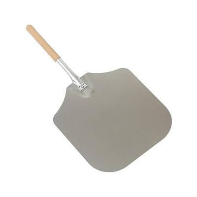 American Metalcraft 2814 28" Aluminum Pizza Peel with 12" Wood Handle, 14" x 16" Large Blade