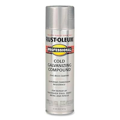Rust-Oleum 7585838 Cold Gray Professional Galvanizing Compound Spray, 20 Oz