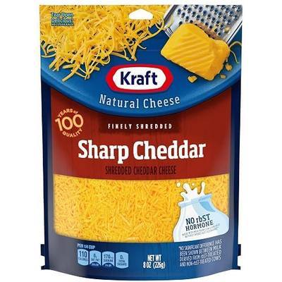 Kraft Cheese Sharp Cheddar Finely Shredded Cheese, 8 oz
