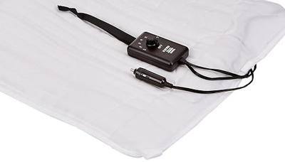Twin, Heated Mattress Pad, Non-Fitted, Size 36 x 60, Model# T36 12V Used in Trucks, RVs, Campers, White