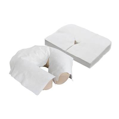 EarthLite Flat Disposable Face Cradle and Headrest Covers – Medical-Grade, Ultra Soft, Luxurious, Non-Sticking Massage Headrest Covers for Massage Tables & Massage Chairs