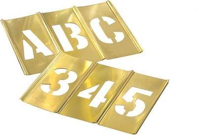 CH Hanson 10073 3" Brass Letters & Numbers Set 45 pc