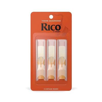Rico Organic Tenor Saxophone Reeds, Strength 2.5, Pack of 3