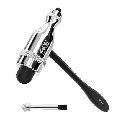 MDF Instruments, Tromner Neurological Reflex Hammer with Built-in Brush for Cutaneous and Superficial Responses - Light - HDP Handle - Durable, Professional-Grade - Black (MDF555P-11)