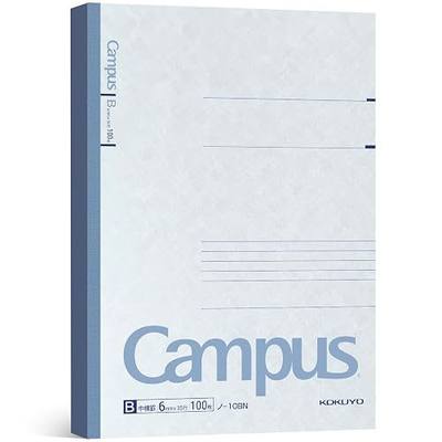 KOKUYO Campus Composition Notebook, 1 Pack B5 Lined Notebooks with 100 Sheets 6mm Ruled Paper, 7 x 10 inch Notebook for School and Work, School Supplies Comp Book for Journal Diary