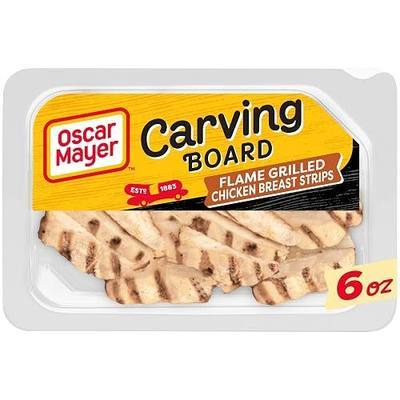 Oscar Mayer Carving Board Lunch Meat, Flame Grilled Chicken Strips, 6 oz