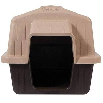 Petmate Aspen Pet Outdoor Dog House, Extra Small, For Pets Up to 15 Pounds, Made in USA | Backyard shelter for tiny breeds and puppies, protective den design keeps companions covered outside, a sturdy home base